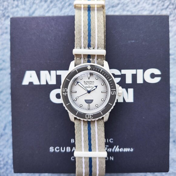 🍩🍩Swatch x Blancpain Fifty Fathoms Antarctic